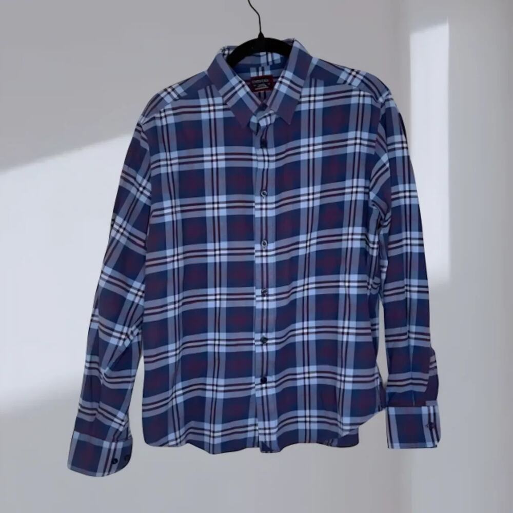 UNTUCKit Plaid Button-Down Shirt (Men’s Large)